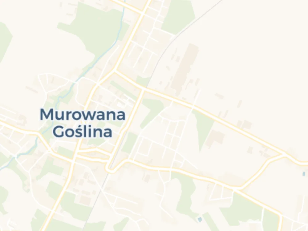 Murowana Goślina — Zielone Wzgórza leżą tuż przy Murowanej Goślinie. Zdjęć tej okolicy nie ma w wolnych zasobach — pokazujemy mapę.
